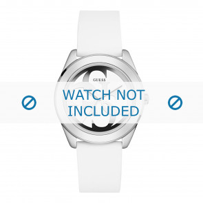 Guess horlogeband W0911L1 G Twist Kunststof / Plastic Wit 20mm