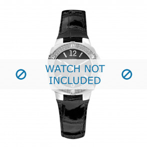 Guess horlogeband W10214L1 Leder Zwart
