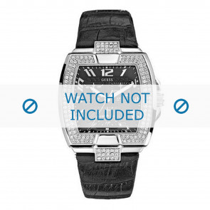 Guess horlogeband W14515L1 Leder Zwart