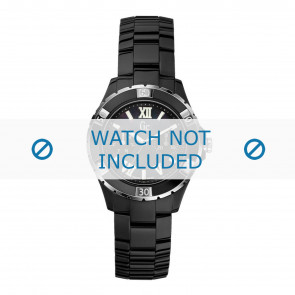 Guess horlogeband X69002L2S / X69004L2S Keramiek Zwart