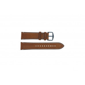 Horlogeband Fossil FTW4004 Leder Bruin 22mm