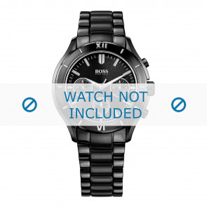 Hugo Boss horlogeband 1502284 / HB-105-3-34-2449 / HB659002352 Staal Zwart 20mm