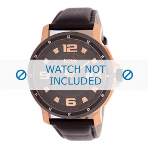 Horlogeband Hugo Boss 1512507 / HB-94-1-34-2215 Leder Zwart 24mm