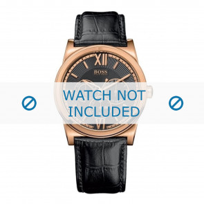 Horlogeband Hugo Boss 1512591 / HB-127-1-34-2302 Leder Zwart 23mm
