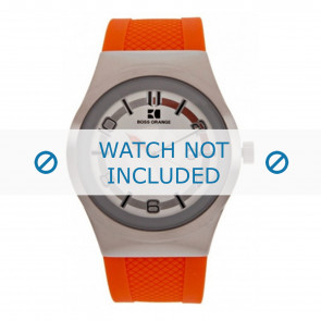 Horlogeband Hugo Boss HB-155-1-14-2390 / HO1512693 Silicoon Oranje 20mm
