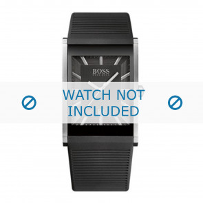 Hugo Boss horlogeband HB1512980 / HB-218-1-14-2615 Rubber Zwart