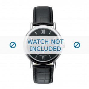 Horlogeband Hugo Boss HB-24-1-14-2034 / HB659302044 Leder Zwart 20mm