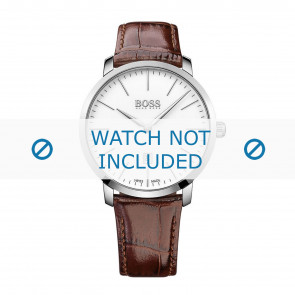 Horlogeband Hugo Boss HB-273-1-14-2823 / HB1513255 Croco leder Bruin 21mm