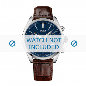 Horlogeband Hugo Boss HB-283-1-14-2908 / HB1513395 Croco leder Bruin 22mm
