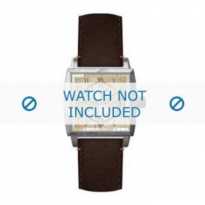 Horlogeband Hugo Boss HB-34-1-14-2049 Leder Bruin 24mm