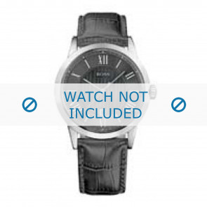 Hugo Boss horlogeband HB-85-1-14-2186 / 1512430 / HB659302187 Leder Grijs + grijs stiksel