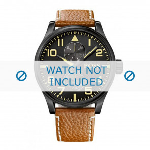 Horlogeband Hugo Boss HB1513082 / HB-88-1-34-27 / HB-88-1-34-2733 Leder Cognac 24mm