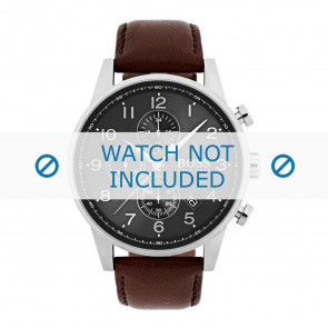 Horlogeband Hugo Boss HB1513494 / HB1513495 / HB-306-1-14-2984 Leder Bruin 22mm