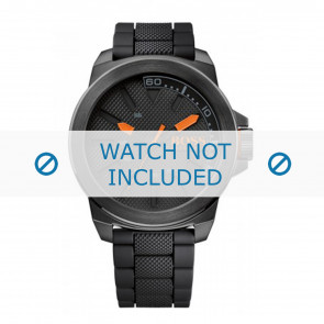 Hugo Boss horlogeband HO1513004 / HB-221-1-34-2625 Rubber Zwart 24mm