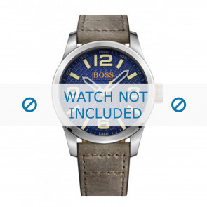 Hugo Boss horlogeband HO1513352 / HB-242-1-14-2891 Leder Beige + standaard stiksel