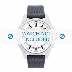 Horlogeband Hugo Boss HO1550015 / 659302780 Canvas Grijs 22mm