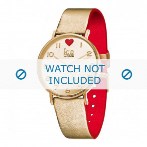 Ice Watch horlogeband 013376 Leder Goud 18mm