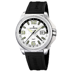 Horlogeband Candino C4451-1 / C4453 Rubber Zwart 23mm