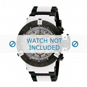 Invicta horlogeband 0933 Rubber Wit 29mm