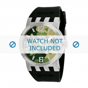 Invicta horlogeband 10453 DNA Rubber Zwart