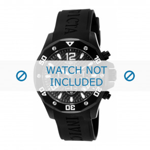 Invicta horlogeband 14890 Specialty Rubber Zwart 22mm