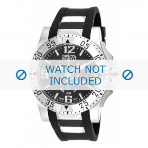 Invicta horlogeband 18202.01  Rubber Zwart