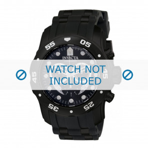 Invicta horlogeband 6986-INV Rubber Zwart