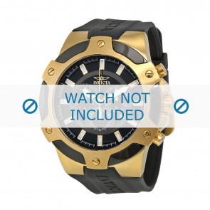 Invicta horlogeband 7343 Signature II Rubber Zwart 32mm
