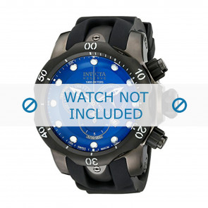 Invicta horlogeband F0003 Reserve Collection Venom Rubber Zwart 26mm