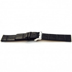 Buffalo kalf horlogeband zwart 20mm