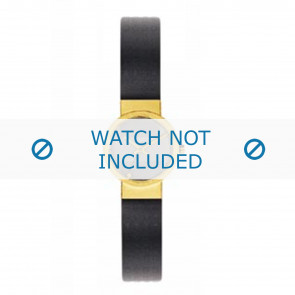 Horlogeband Jacob Jensen 424 Rubber Zwart 12mm