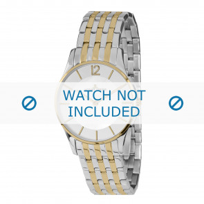 Jacques Lemans horlogeband 1-1853C Staal Bi-Color