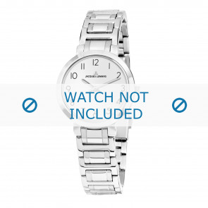 Jacques Lemans horlogeband 1-1932A Staal Zilver