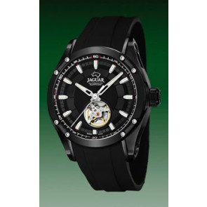 Horlogeband Jaguar J813-A / J814-A Leder Zwart