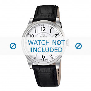 Horlogeband Jaguar J662-1 Leder Zwart 22mm