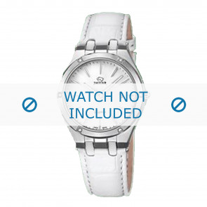 Horlogeband Jaguar J674-1 Leder Wit 18mm
