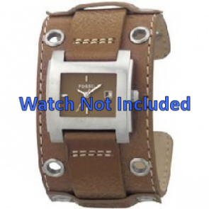 Fossil horlogeband JR8149 Leder Bruin 18mm + standaard stiksel