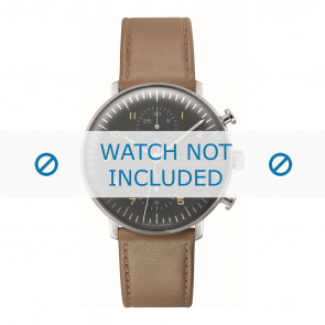 Horlogeband Junghans 027/4501.01 Leder Beige 20mm