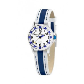 Horlogeband Calypso k5212-1 Leder Blauw