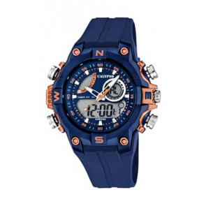 Horlogeband Calypso k5586-5 Rubber Blauw