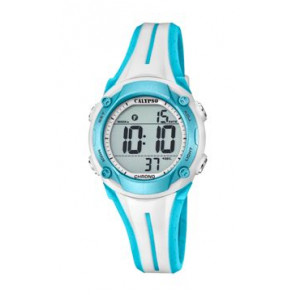 Horlogeband Calypso K5682-8 Silicoon Blauw