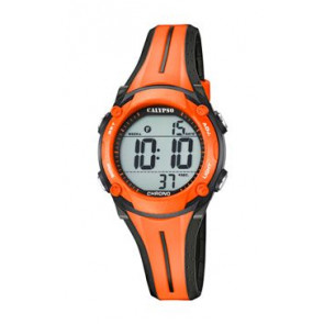 Horlogeband Calypso K5682-B Silicoon Oranje