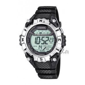 Horlogeband Calypso K5683 / K5683-1 / K5683-2 / K5683-3 Kunststof/Plastic Zwart 22mm