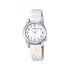 Horlogeband Calypso K5711-1 Leder Wit