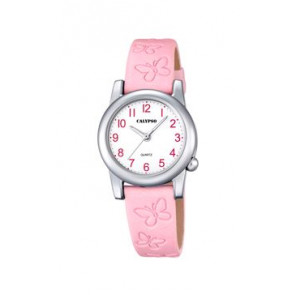 Horlogeband Calypso K5711-2 Leder Roze