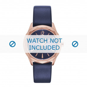 Horlogeband Karl Lagerfeld KL4004 Leder Blauw 16mm