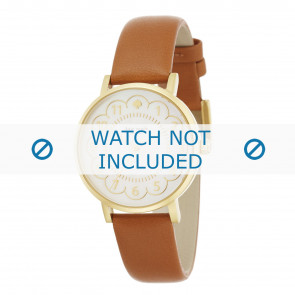 Horlogeband Kate Spade New York 1YRU0835 Leder Cognac 16mm