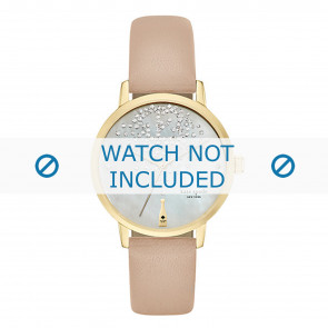 Horlogeband Kate Spade New York KSW1015 Leder Roze 16mm
