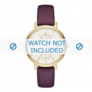 Horlogeband Kate Spade New York KSW1334 Leder Paars 16mm