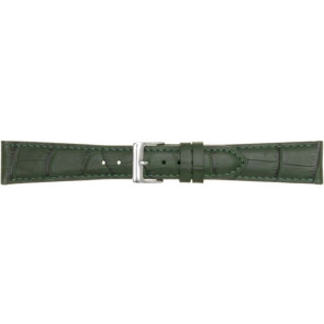 Horlogeband Poletto 454.09.12 Leder Groen 12mm
